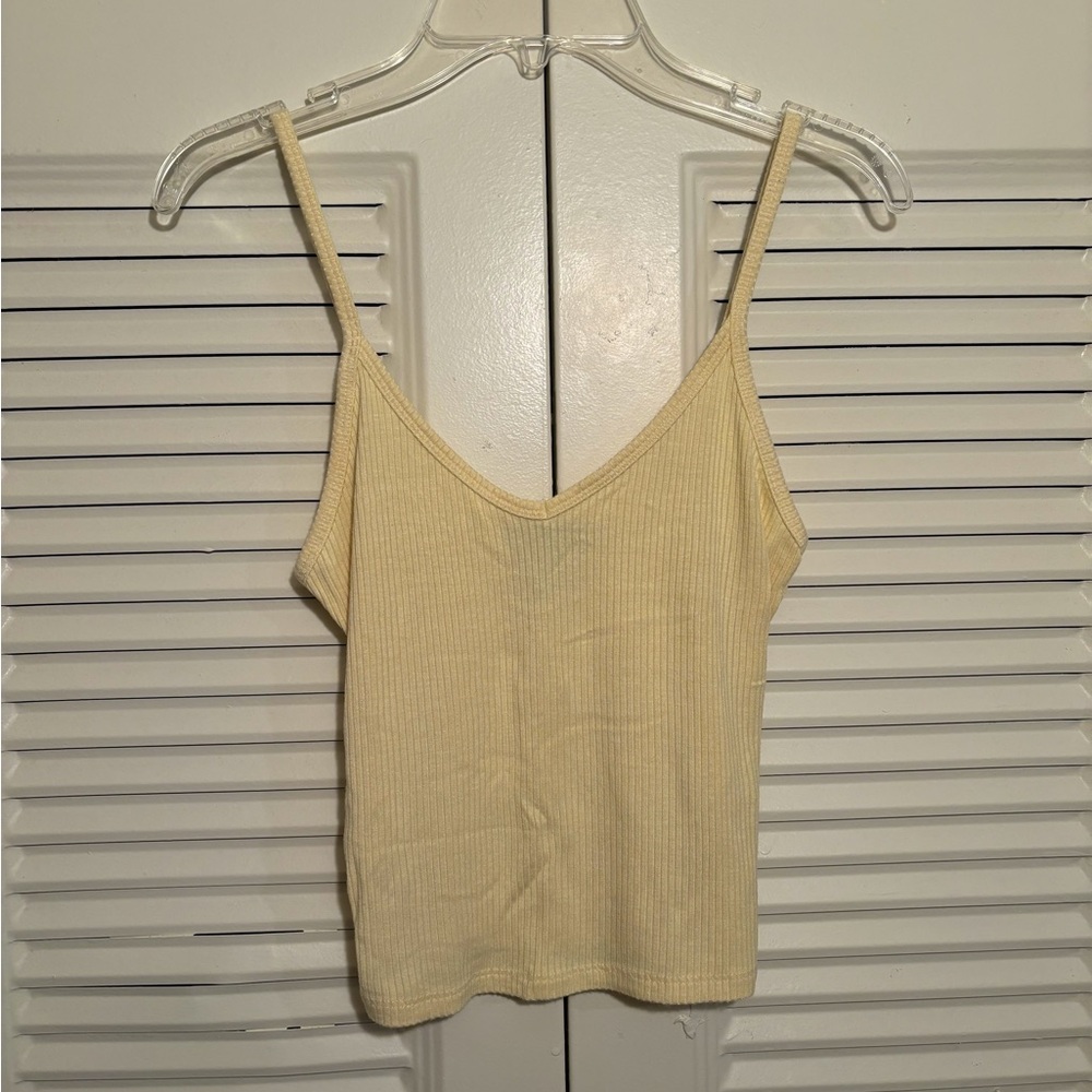F21 Soft Yellow Women's Top
